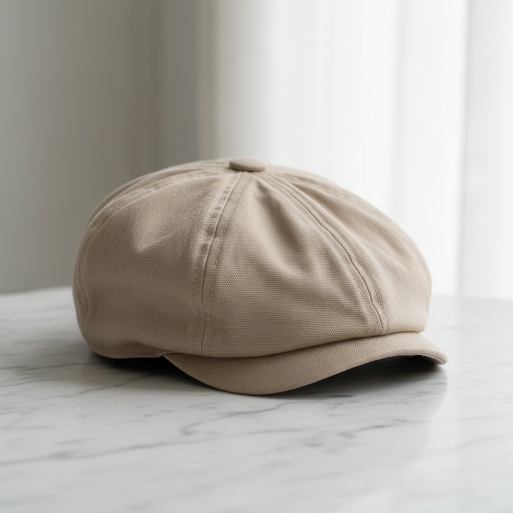 Casquette toile beige unisexe