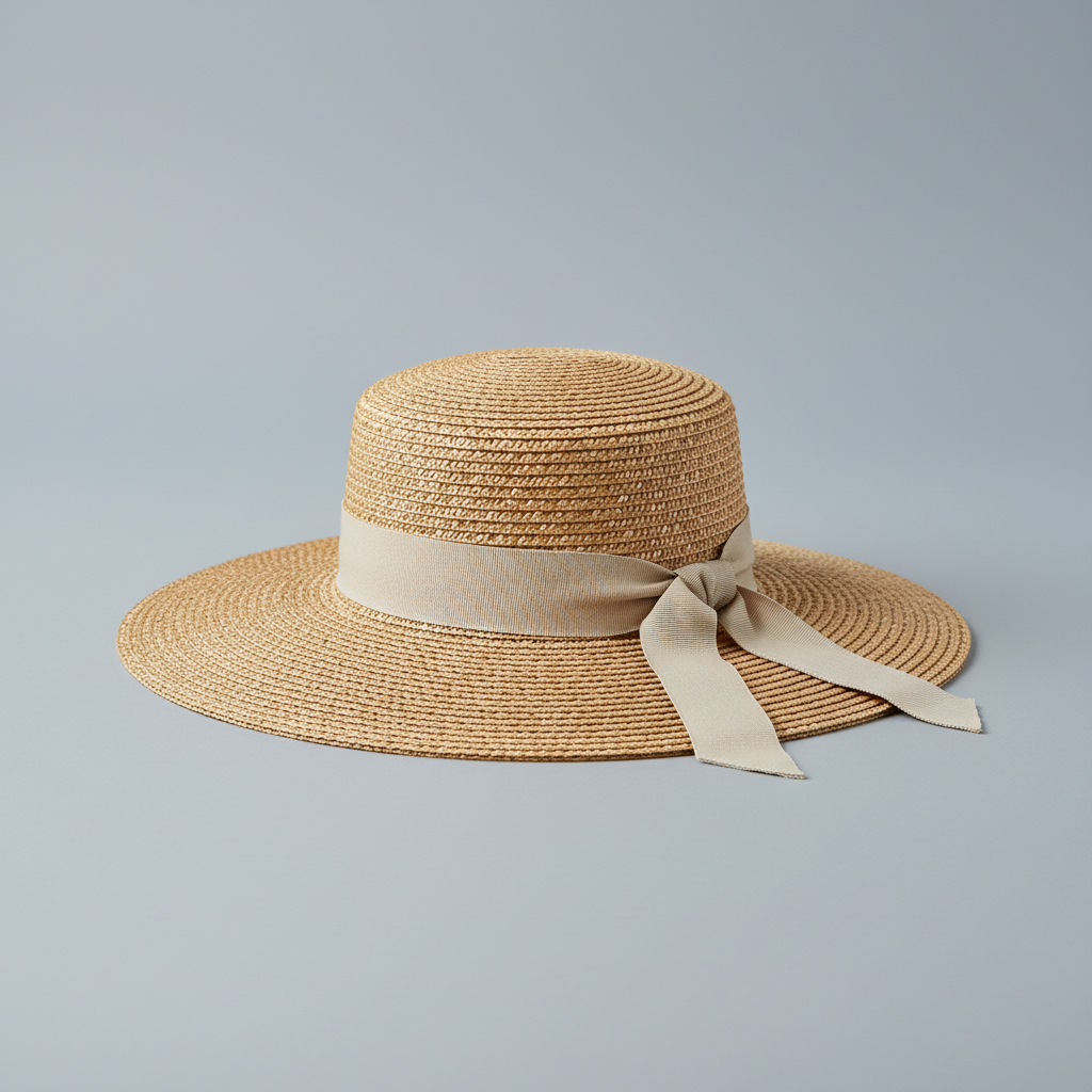 Chapeau paille à large bord