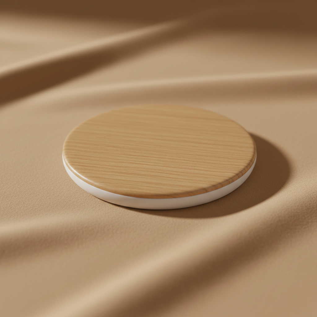 Chargeur induction socle bois