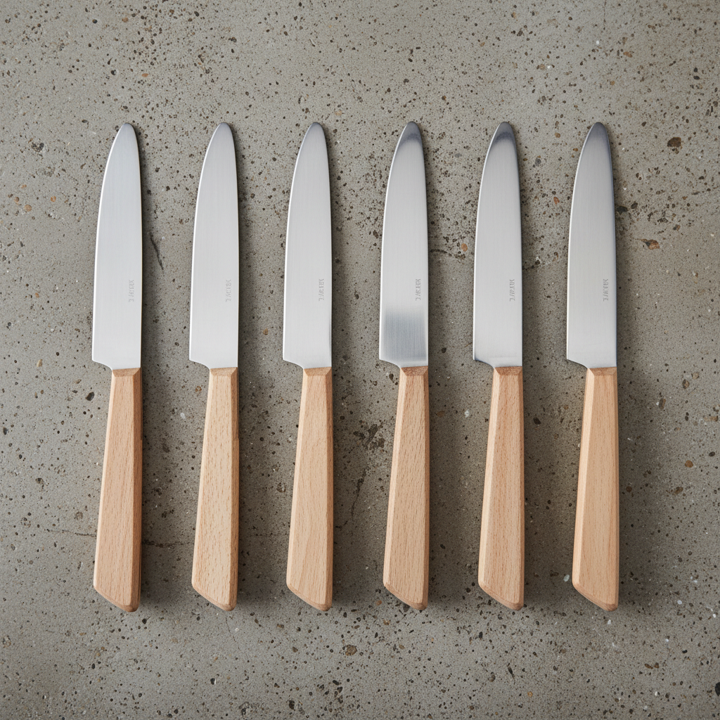 Set 6 couteaux à manche bois