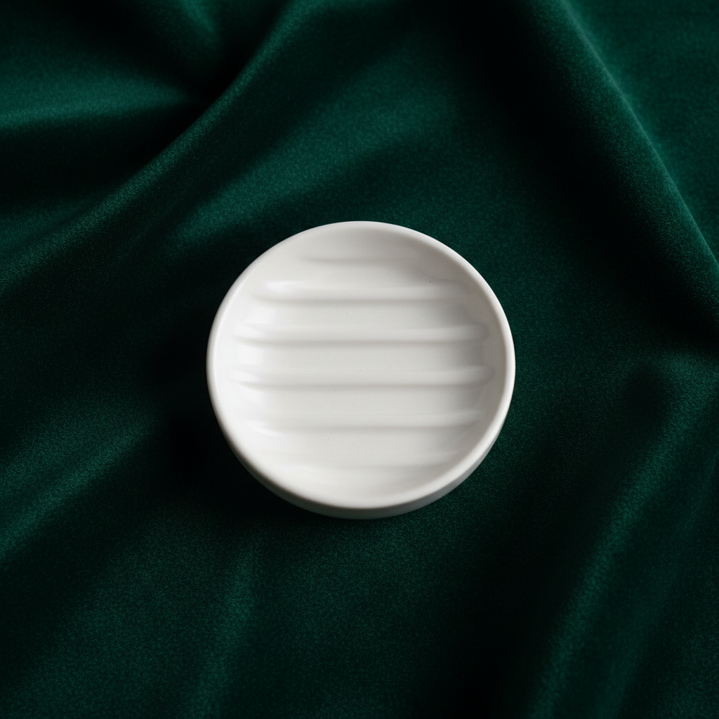 Porte-savon céramique blanc